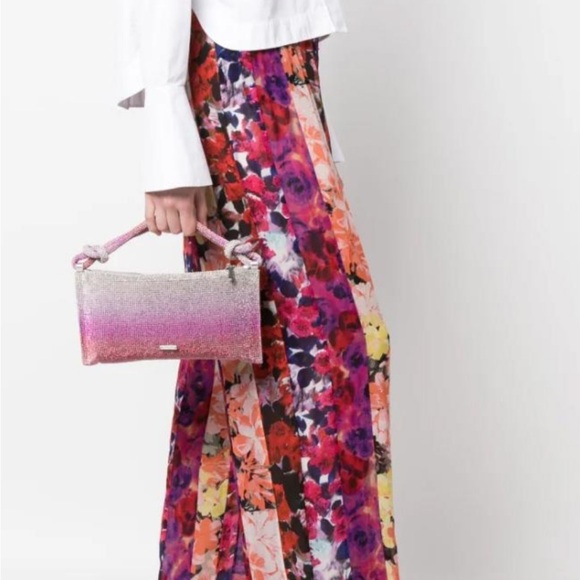 Cult Gaia Pink and Silver Beaded Bag - Picture 2 of 7